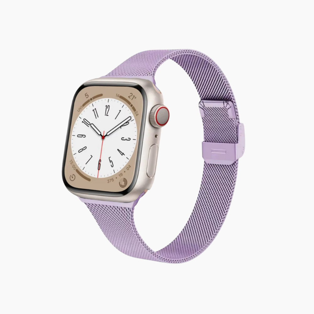 Elegant slim armband i metall för Apple Watch