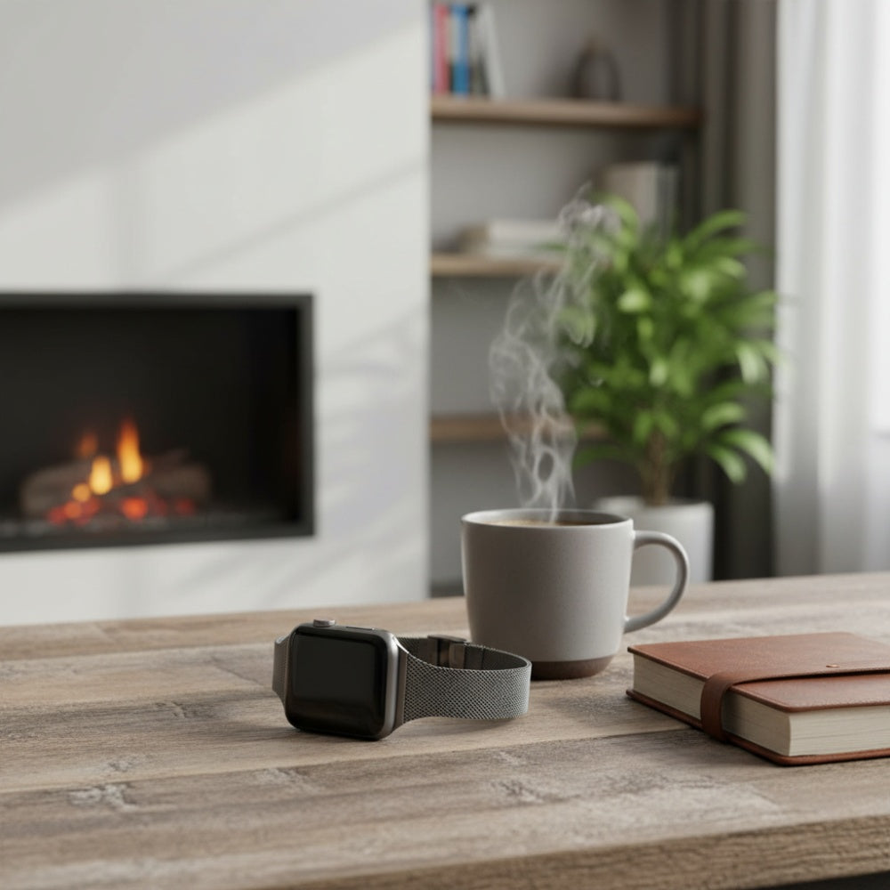 Elegant slim armband i metall för Apple Watch