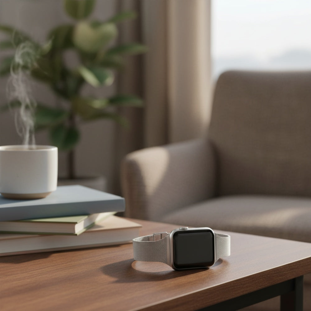 Elegant slim armband i metall för Apple Watch